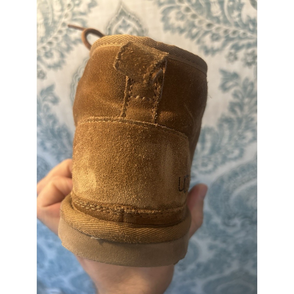 UGG Neumel Chukka Suede Lace Up Ankle Boots, Women's Size 10, Chestnut - Picture 4 of 9